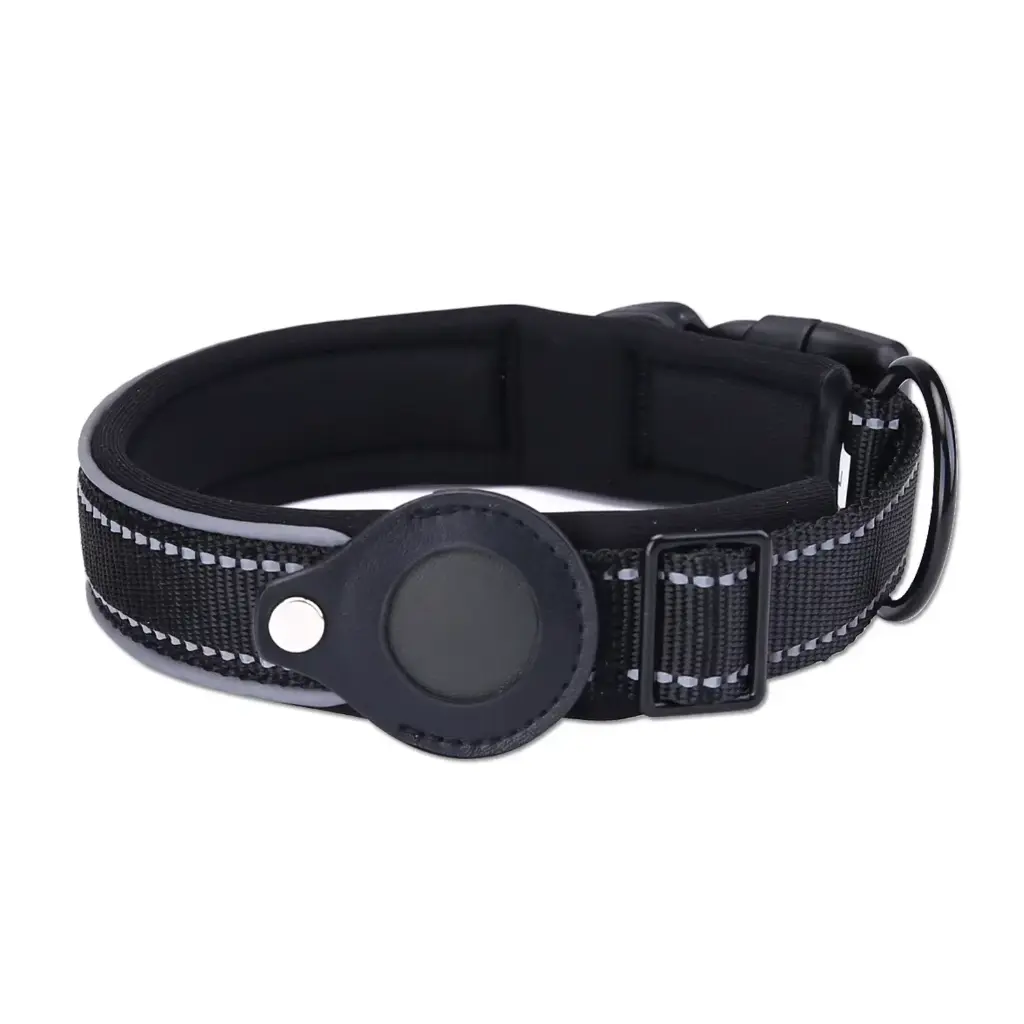 Dog Collar with AirTag Holder